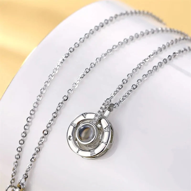 💖 Polyglot Love Necklace – "I Love You" in 100 Languages